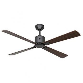 Ventilador de Techo Casafan Eco Neo III 132cm con WiFi, Motor Gris Basalto y Aspas Reversibles Cerezo/Nuez