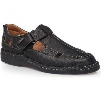 SANDALIAS CALZAMEDI GIOTTO - Sandalias Cerradas de Caballero Elegante y Atemporal, color negro
