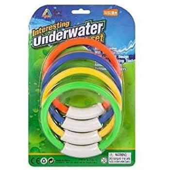 TOINSA- Aros Colores Jugar Bajo Agua Juguetes de baño, Multicolor