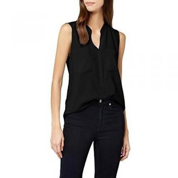 Vero Moda Vmerika S/l Solid Shirt Noos, Camiseta Sin Mangas Para Mujer, Negro
