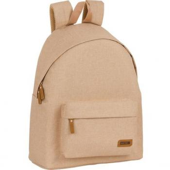 Mochila Escolar Safta Color Beige Modelo Arena (642034774)