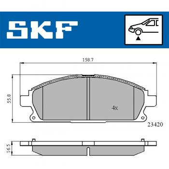 Pastillas de freno SKF VKBP 80296