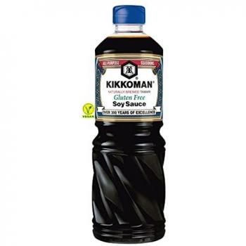 KIKKOMAN Tamari Gluten salsa de soja 1 Litro
