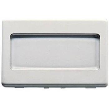Pulsante Gewiss con Targa Luminosa Portanome 3 Moduli Blanco 250V AC NA 10A