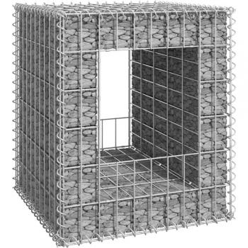 vidaXL Gabion Basket Post 50x50x60 cm Iron