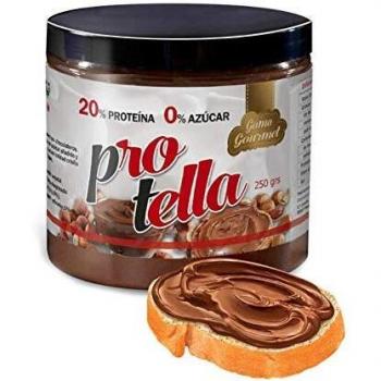 Protella Store - Cremas Proteicas - Protella Original 250gr - Crema Proteica De Chocolate Con Avellanas Tostadas. Sin Azúcares Añadidos Y Sin Aceite De Palma Con 20% De Proteína