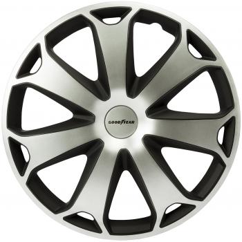 Goodyear GOD9042 Juego Tapacubos DAYTONA, Set de 4, Plata/Negro, 14 Pulgadas