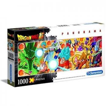 Clementoni - Puzzle Panorama-Dragon Ball-1000 Piezas, Multicolor, 39486