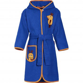 Playshoes Frottee-Bademantel Die Maus Albornoz, Azul