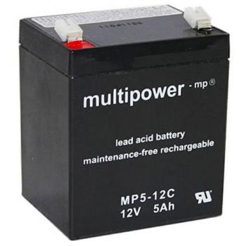 Multipower Blei Gel Akku 12V 5Ah/12 V 5 Ah Zyklenfest Zyklen fest