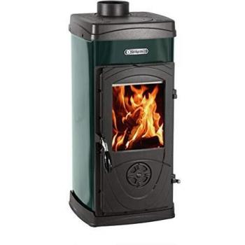Estufa de Leña Panorámica 'Super Junior' Verde 5 kW - La Nordica