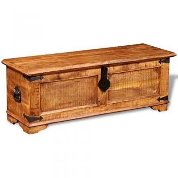 vidaXL Rough Mango Wood Storage Chest