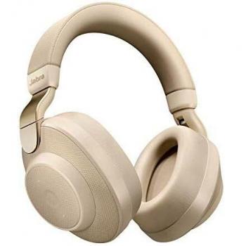 Jabra Elite 85h - Auriculares Inalámbricos Over-Ear, Cancelación Activa de Ruido, Batería de Larga Duración para Llamadas y Música, Beige Oro