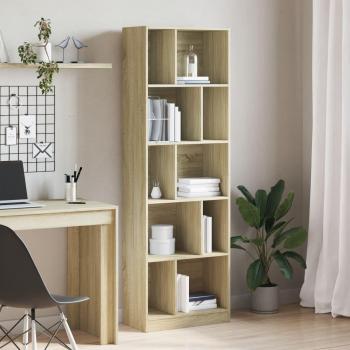 Librería Sonoma de Madera Multicapa 57x28,5 cm x 174 cm en color Marrón