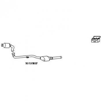 Kit de reequipamiento HJS para catalizador y filtro de partículas (sistema combinado) MERCEDES-BENZ 93 13 9037