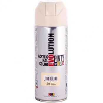NOVASOL Pintura spray Acrílica Brillo PINTYPLUS EVOLUTION 270cc Light ivory Ral 1015, Único, Estándar