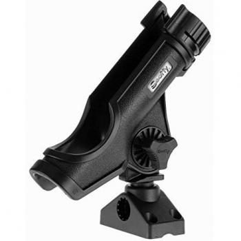 Scotty 230-BK Power Lock Rod Holder with 241 Side/Deck Mount, Black