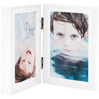 Marco de fotos collage plegable blanco 2x (21x29,7 cm)