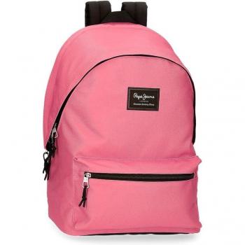 Mochila Pepe Jeans Aris Colorful portaordenador dos compartimentos fucsia