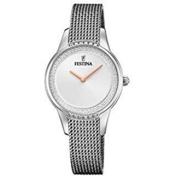 Reloj Festina Mademoiselle F20494/1 de Acero para Mujer con Esfera Analógica Plateada
