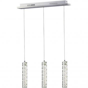 Suspensión Galaxy 3 Drop LED 4000K 3 X 3W cromo pulido / cristal