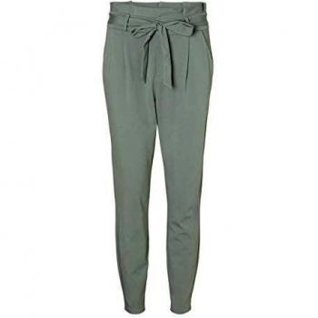 Vero Moda Women's Loose Fit High-Waist Paperbag Trousers