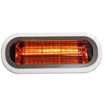 Calefactor Eléctrico Infrarrojo de Techo y Pared Kekai Top Design 2000W Fibra de Carbono Slim para Interior y Exterior 46x19x7,5 cm