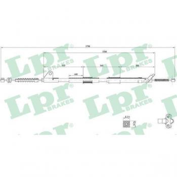Cable de freno de mano LPR C0857B