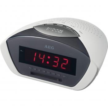 AEG MRC 4116 - Radio despertador, color blanco
