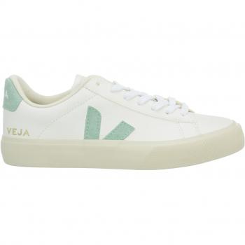 Veja Women's Campo Sneakers in White/Matcha, Size UK 4