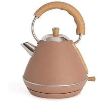 Hervidor de Agua Eléctrico Retro 1L - Acero Inoxidable - Sistema Anti-Cal y Apagado Automático