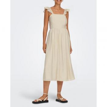 Vestido Only Ebra beige tirantes para mujer