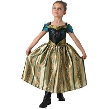 Rubies - Disfraz de Disney infantil de la coronación de Anna, hermoso disfraz oficial de la película Frozen