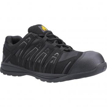 Amblers Safety FS40C Black Size 6.5 Protective Toe Cap Safety Trainers