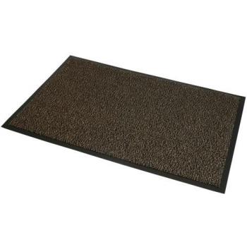 JVL Commodore Tapete de Puerta de Goma Antideslizante, Resistente, 80 x 140 cm, Color marrón/Negro, Vinilo, Brown