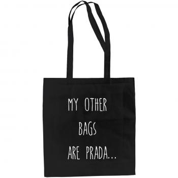 Shirtdepartment - Bolso de asas de Algodón para mujer negro negro