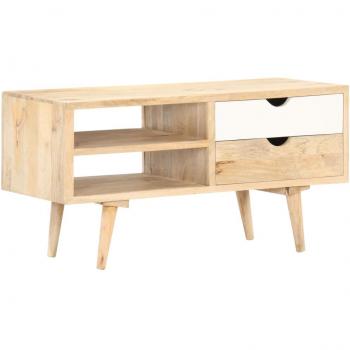 Mueble para TV 90x35x45 cm de Madera Maciza de Mango