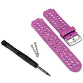 Garmin Forerunner 220 - Correa de Repuesto para GPS, Color Blanco y Morado