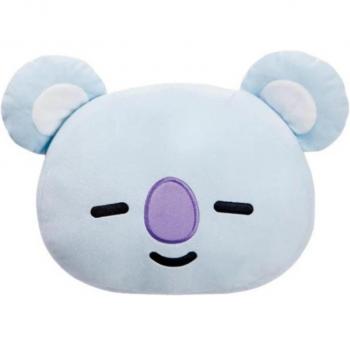 Cojín de felpa BT21 Aurora Koya de 27 cm con efecto aurora en tonos azules