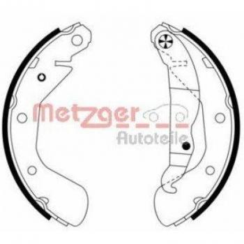 Juego de zapatas de freno traseras METZGER MG 953 para Opel Corsa C