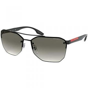 Prada Sport - PS54VS Black Aviator Men Sunglasses - 63mm