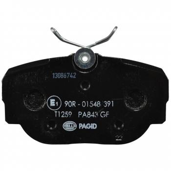 Juego de pastillas de freno HELLA 8DB 355 009-541 para Land Rover Discovery Range - cuatro pastillas por set, no preparadas para advertencia de desgaste