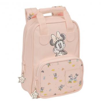 Safta MINNIE MOUSE BABY - Mochila Infantil Adaptable con Asas, Tejido Reciclable, Ideal para Niños de Diferentes Edades, Cómoda y Versátil, Calidad y Resistencia, 20