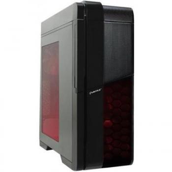UNYKAch Blast Fire Torre Negro, Rojo - Caja de ordenador