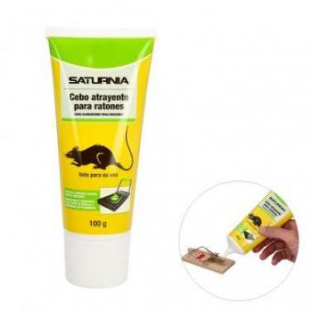 SANCO STORE - SATURNIA Cebo Atrayente para Ratas y Ratones Sin Veneno 100g, Compatible con Ratoneras y Trampas