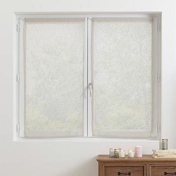 Juego de 2 cortinas blancas Fred de lino 60x120 cm - Atmosphera