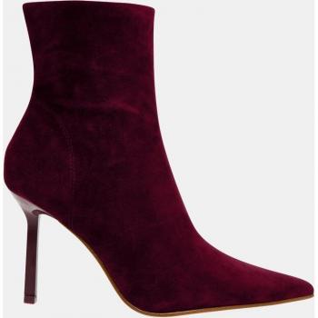 Steve Madden Women's Yvanna Suede Ankle Boots with Pointed Toe and Stiletto Heel