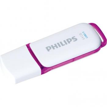 Philips Snow Edition 64GB USB 3.0 Flash Drive, Purple/White