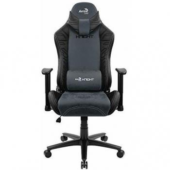 Aerocool Knight Silla Gaming, AeroSuede Transpirable, Respaldo Ajustable, Azul