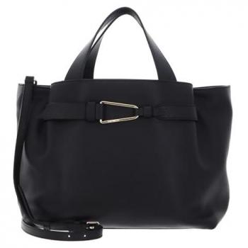Coccinelle Malory Black Leather Tote Bag for Women